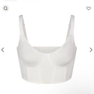 Skims logo shine Demi corset bra